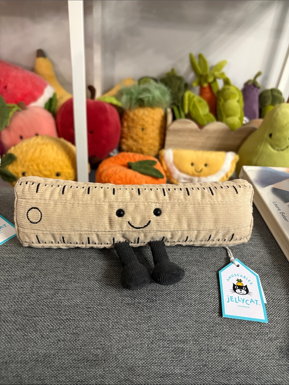 📏 Jellycat Amuseables Ruler Plush – Small Size NWT ✨